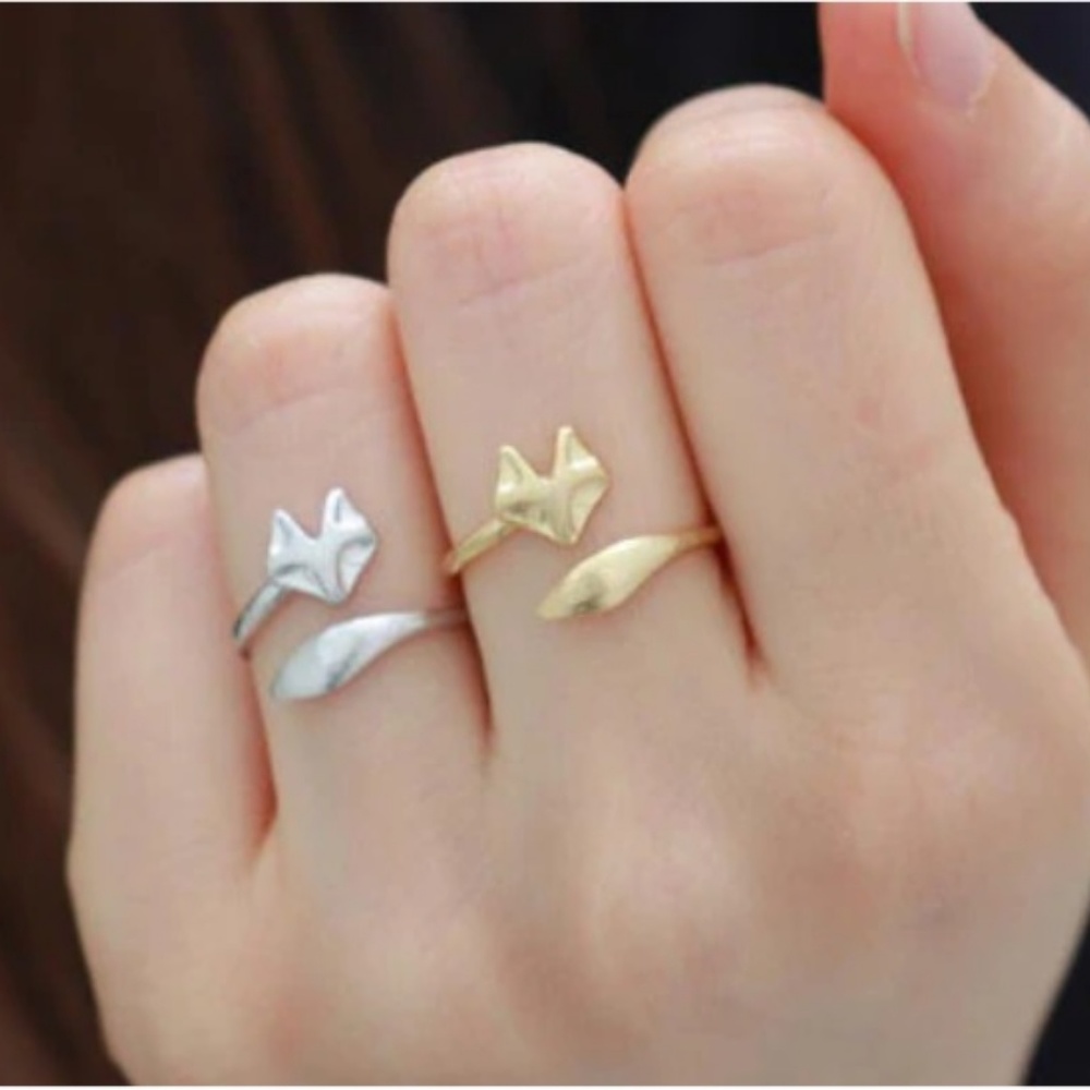2 For $20 Fantastic Mr. Fox Ring Gold 925  Pl